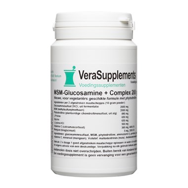 MSM-Glucosamine+ Complex 200 gram Vegetarische Formule